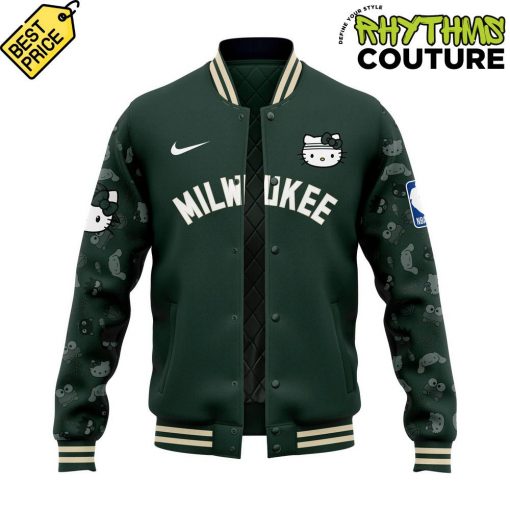 Milwaukee Bucks x Hello Kitty Night Special Edition Baseball Jacket