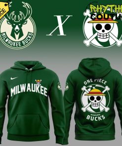 Milwaukee Bucks x One Piece Special Edition Green Hoodie