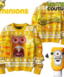 Minions Mustard Yellow Ugly Christmas Sweater