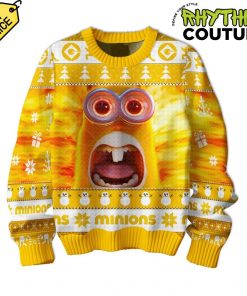 Minions Mustard Yellow Ugly Christmas Sweater