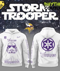 Minnesota Viking x Star Wars Stormtrooper White Hoodie