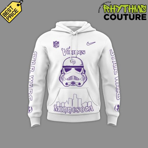 Minnesota Viking x Star Wars Stormtrooper White Hoodie