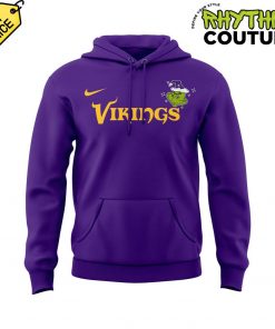 Minnesota Vikings Merry Grinchmas Special Edition Purple Hoodie