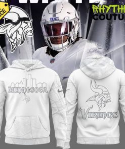 Minnesota Vikings Skyline Edition White Hoodie