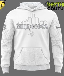 Minnesota Vikings Skyline Edition White Hoodie