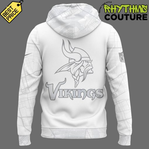 Minnesota Vikings Skyline Edition White Hoodie