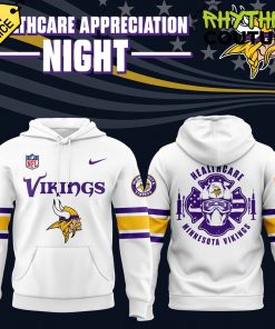 Minnesota Vikings x 2024 Healthcare Appreciation Night White Hoodie