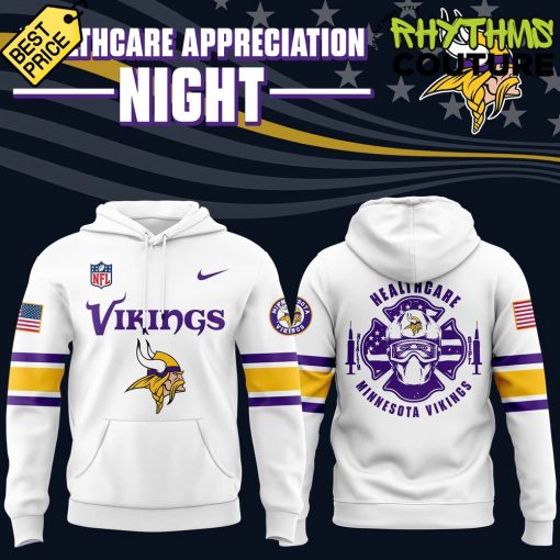 Minnesota Vikings x 2024 Healthcare Appreciation Night White Hoodie