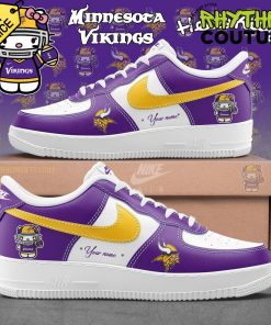 Minnesota Vikings x Hello Kitty Special Edition Purple Air Force 1 Sneaker