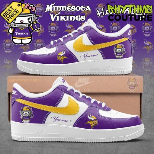 Minnesota Vikings x Hello Kitty Special Edition Purple Air Force 1 Sneaker