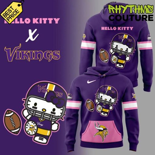 Minnesota Vikings x Hello Kitty Special Edition Purple Hoodie