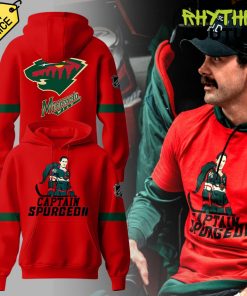 Minnesota Wild NHL Captain Spurgeon Red Hoodie