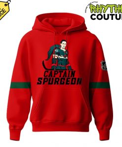 Minnesota Wild NHL Captain Spurgeon Red Hoodie