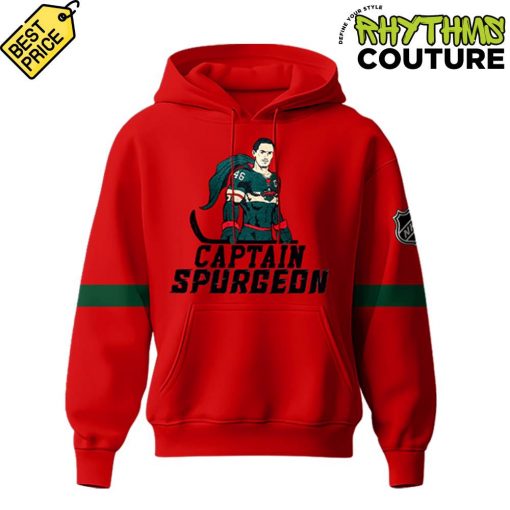 Minnesota Wild NHL Captain Spurgeon Red Hoodie