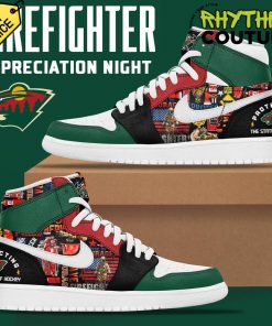 Minnesota Wild x 2024 Firefighter Appreciation Night Air Jordan 1 Sneaker