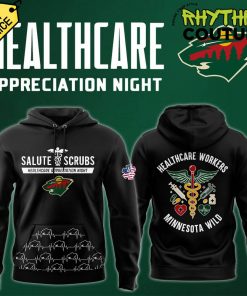 Minnesota Wild x 2025 Healthcare Appreciation Night Special Edition Black Hoodie