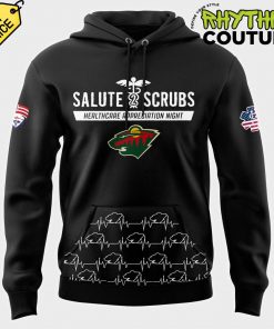 Minnesota Wild x 2025 Healthcare Appreciation Night Special Edition Black Hoodie