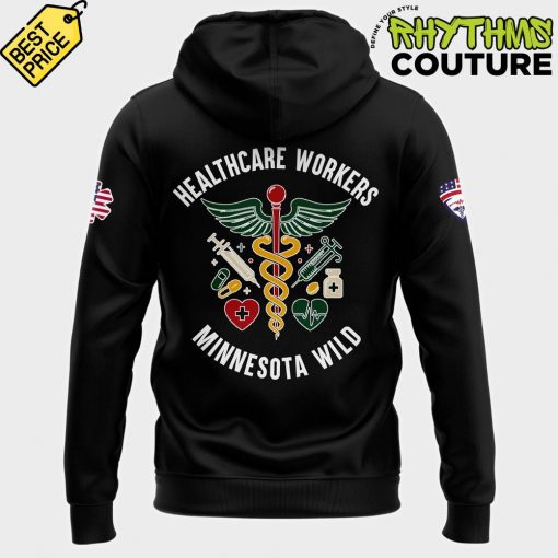 Minnesota Wild x 2025 Healthcare Appreciation Night Special Edition Black Hoodie