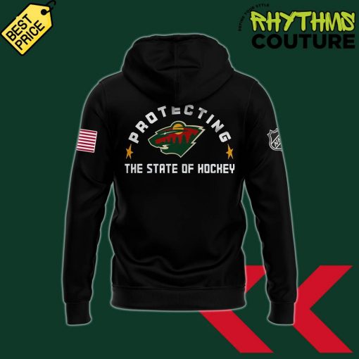 Minnesota Wild x 2025 Law Enforcement Appreciation Night Black Hoodie