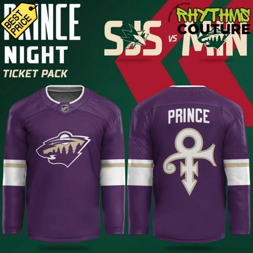 Minnesota Wild x Prince Night Purple Hockey Jersey