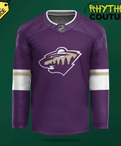 Minnesota Wild x Prince Night Purple Hockey Jersey