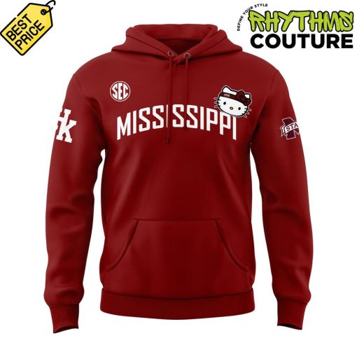 Mississippi State Bulldogs Basketball x Hello Kitty Special Edition Red Hoodie