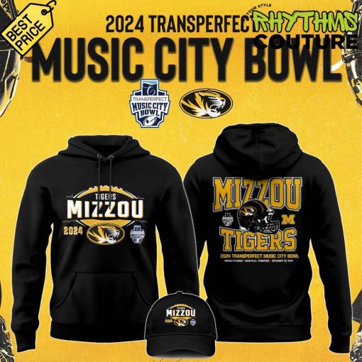 Missouri Tigers 2024 TransPerfect Music City Bowl Hoodie Pants Cap