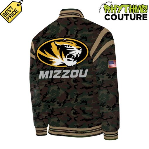 Missouri Tigers Football Military Appreciation Camo Baseball Jacket