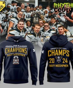 Navy Midshipmen 2024 CIC Trophy Champions Hoodie