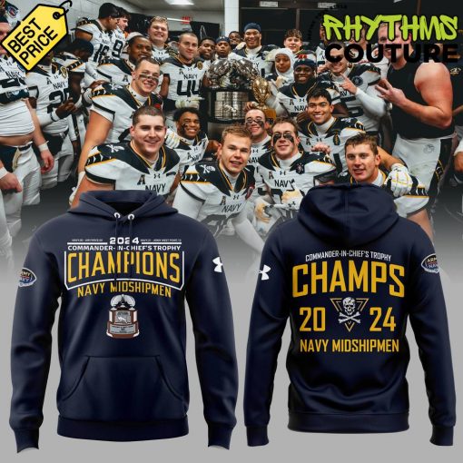 Navy Midshipmen 2024 CIC Trophy Champions Hoodie