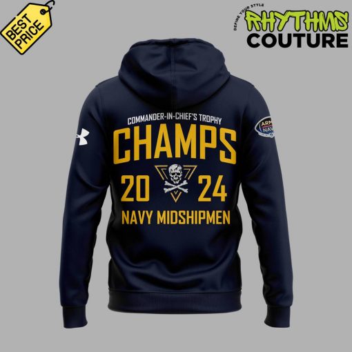 Navy Midshipmen 2024 CIC Trophy Champions Hoodie