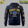 Navy Midshipmen Lockheed Martin Armed Forces Bowl Champions Limited Edition Navy Hoodie 2