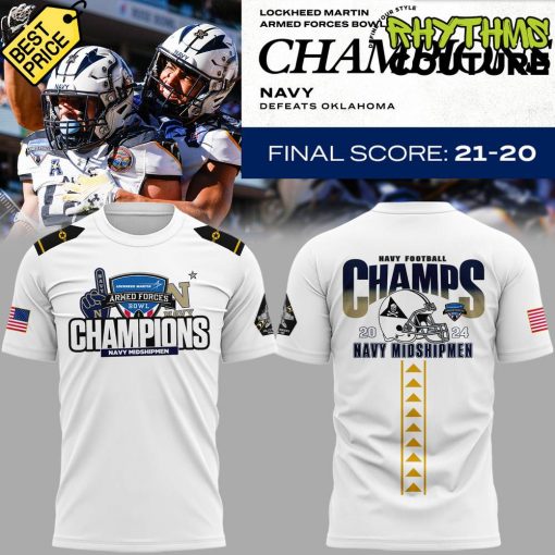 Navy Midshipmen Special Armed Forces Bowl Champions Tee