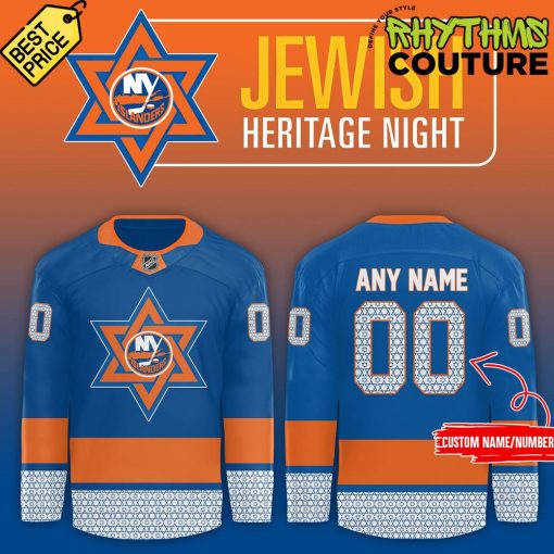 New York Islanders x 2024 NHL Jewish Heritage Night Special Edition Jersey