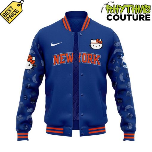 New York Knicks x Hello Kitty Night Special Edition Baseball Jacket