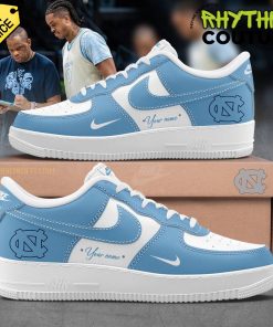 North Carolina Tar Heels Basketball Personalized Air Force 1 Sneaker