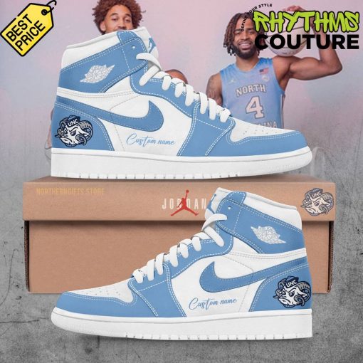 North Carolina Tar Heels Basketball Personalized Air Jordan 1 Sneaker