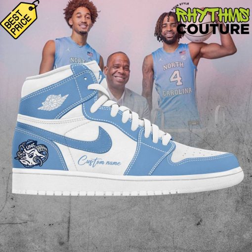 North Carolina Tar Heels Basketball Personalized Air Jordan 1 Sneaker