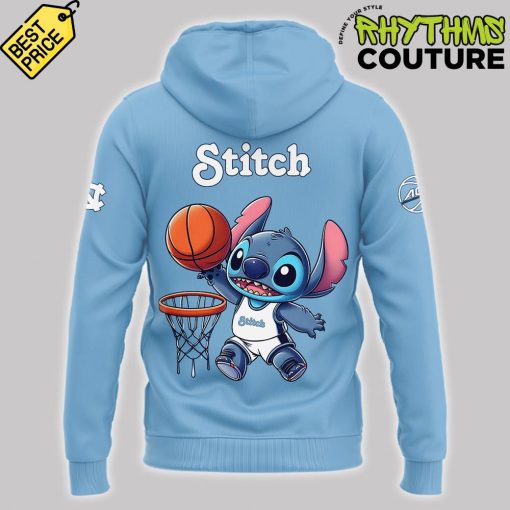 North Carolina Tar Heels Basketball x Stitch Blue Hoodie