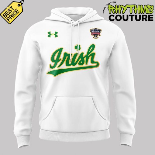 Notre Dame Fighting Irish Allstate Sugar Bowl White Hoodie