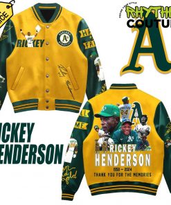 Oakland Athletics Honor Rickey Henderson’s Legacy Baseball Jacket