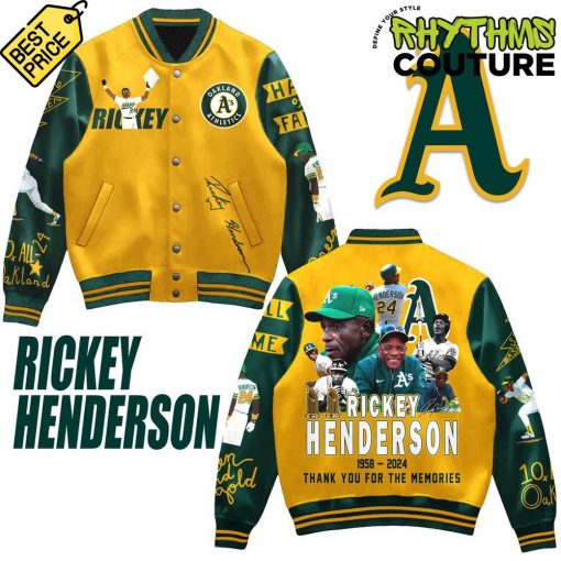 Oakland Athletics Honor Rickey Henderson’s Legacy Baseball Jacket