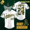 Oakland Athletics Honor Rickey Henderson’s Legacy Baseball Jersey