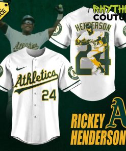 Oakland Athletics Honor Rickey Henderson’s Legacy Baseball Jersey