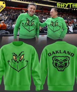 Oakland Golden Grizzlies Merry Grinchmas Sweatshirt