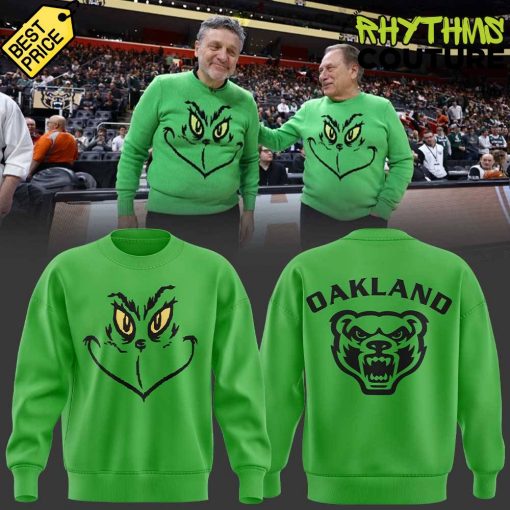 Oakland Golden Grizzlies Merry Grinchmas Sweatshirt