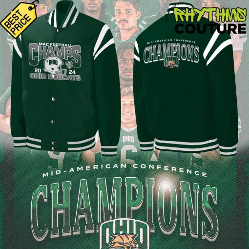 Ohio Bobcats 2024 MAC Champions Special Edition Bomber Jacket