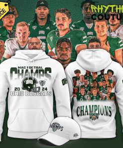 Ohio Bobcats MAC Champions 2024 White Hoodie