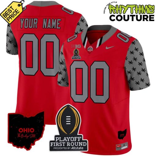 Ohio State Buckeyes 2024 Playoff First Round Football Jersey