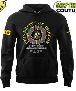 Oregon Ducks Rose Bowl Game 2025 Limited Edition Black Hoodie